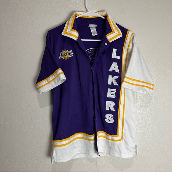Vintage Los Angeles Lakers NBA Warm Up Large Youth - Picture 1 of 8